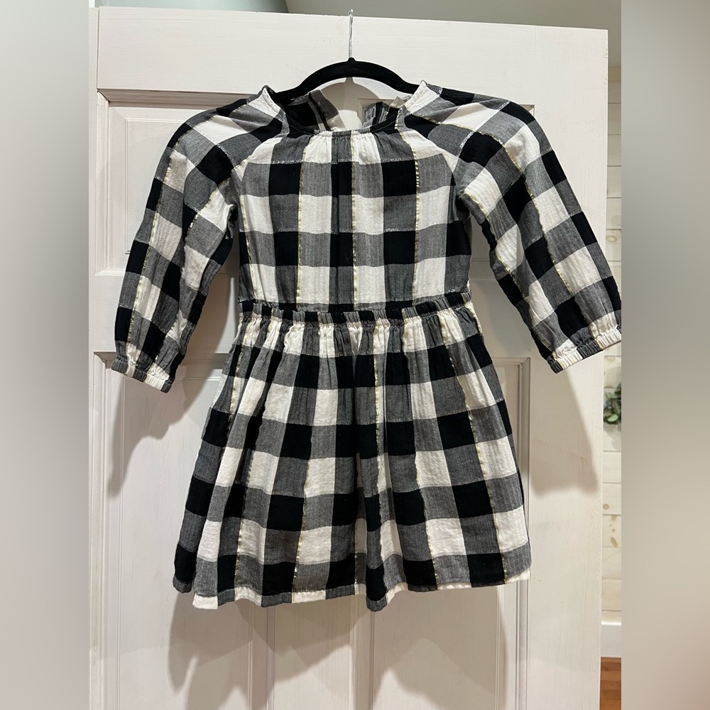 Girls 5T J Crew plaid holiday dress